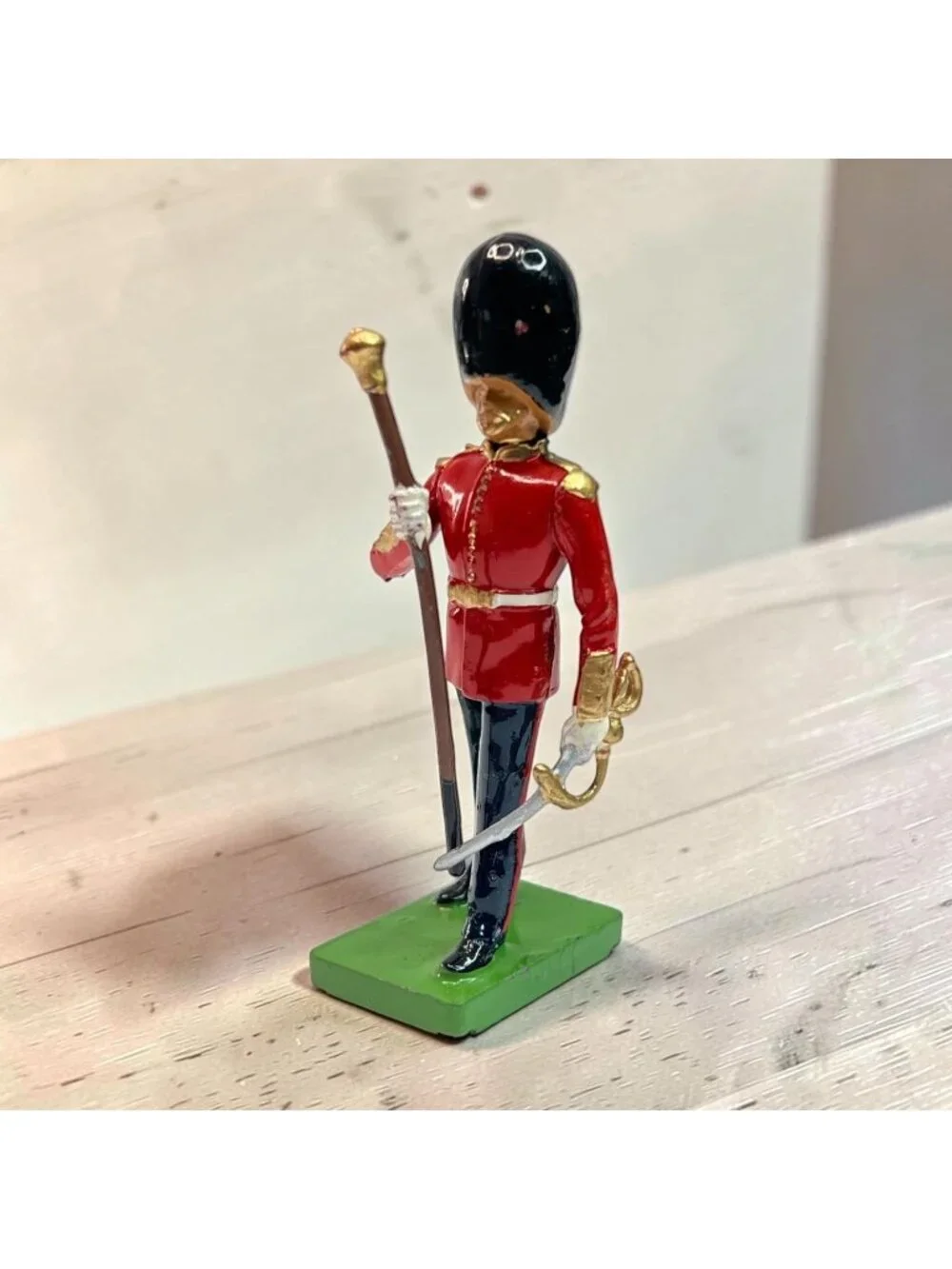 W. Britain Grenadier Guards Drum Major Metal Figurine Collectible From 1990